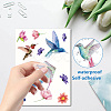 8Pcs 8 Styles Rectangle Plastic Window Stickers DIY-WH20015-003-3