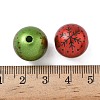 Christmas Printed Acrylic Beads MACR-F086-02-3