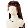 Handmade Polymer Clay Heishi Beaded Necklace with Flat Round for Women NJEW-JN03794-3