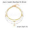 Summer Beach Alloy Starfish Pendant Glass Seed Beaded 3 Layer Necklaces for Women FS-WGF3BD7-01-3