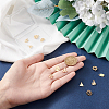 12Pcs 6 Styles Brass Charms KK-BC0010-13-3