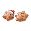 Christmas Themes Baking Paint Alloy Pendants LS-FIND-G097-02E-2