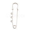Iron Safety Pins Brooch Findings IFIN-Z005-02P-02-1