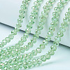 Electroplate Glass Beads Strands EGLA-A034-T1mm-B17-1