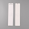 6-Slot Paper Hair Clips Display Cards CDIS-WH0021-030-2