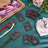 30Pcs Wood Thread Winding Boards AJEW-PH0012-44C-5