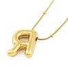 Ion Plating(IP) Initial Letter 304 Stainless Steel Pendant Necklace NJEW-R265-05G-R-3