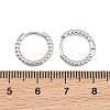 Brass Huggie Hoop Earrings KK-CBA8324-18C-P-4