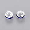 Brass Grade A Rhinestone Spacer Beads RB-A014-Z6mm-05S-2