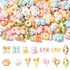 70Pcs 7 Styles Opaque Resin Cabochons RESI-YW0006-13-1