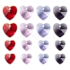 240Pcs 8 Style Romantic Valentines Ideas Glass Charms GLAA-LS0001-06-2
