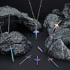 16Pcs 4 Style Stainless Steel Pendants STAS-AR0001-78-4
