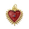 Rack Plating Brass Enamel Pendants X-KK-M230-27G-2