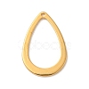Ion Plating(IP) 304 Stainless Steel Pendants X-STAS-U025-06G-1