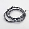 Electroplate Non-magnetic Synthetic Hematite Beads Strands X-G-J208B-09-2