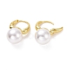 Plastic Pearl Hoop Earrings EJEW-A072-15LG-2