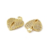 Brass Micro Pave Cubic Zirconia Pendants KK-E068-VC040-3