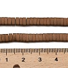Electroplated Frosted Non-magnetic Synthetic Hematite Beads Strands G-G089-A01-11-4