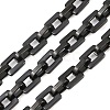 201 Stainless Steel Square Link Chains CHS-H118-17EB-1
