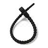 Flower Shape Silicone Cable Zip Ties AJEW-C034-01E-3