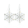 Snowflake Alloy Dangle Earrings FS-WGD9918-07-1