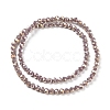 Round Full Rainbow Plated Faceted(32 Facets) Electroplate Glass Beads Strands X-EGLA-J130-FR12-3