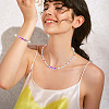 500Pcs 5 Styles Luminous Frosted Acrylic Beads FACR-TA0001-11-9