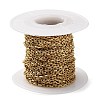 Ion Plating(IP) 304 Stainless Steel Faceted Cable Chains CHS-G027-03G-3