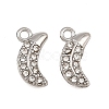 304 Stainless Steel Rhinestone Pendants RB-CBABFDA-06P-1