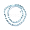 Electroplate Glass Beads Strands EGLA-Q128-13G-2