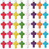 100Pcs Dyed Synthetic Turquoise Pendants PALLOY-SC00031-7