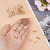 40Pcs Rack Plating Brass Connector Charms KK-BC0010-82-3