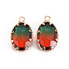 Gradient Color Glass Pendants GLAA-S193-006-B12-2