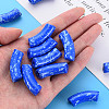 Opaque Spray Painted Acrylic Beads MACR-S372-001F-6