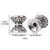 Tibetan Style Alloy Bead Cones TIBEB-YW0001-08-2