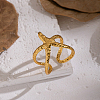 Adjustable 304 Stainless Steel Cuff Open Rings for Women YY2872-6