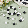 50Pcs 2 Colors Wood Large Hole European Beads WOOD-SP0001-50-3