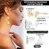 100Pcs 2 Colors 304 Stainless Steel Ball Stud Earring Post STAS-BBC0001-78-2