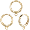 6Pcs Brass Spring Gate Rings KK-SC0006-40-6