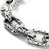 Retro Alloy Cable Chain Bracelets for Women Men BJEW-L684-005AS-2