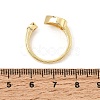 Brass Micro Pave Cubic Zirconia Open Cuff Rings CU-CBA4898-08G-07-5