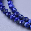 Natural Lapis Lazuli Beaded Necklaces NJEW-K114-B-A06-2