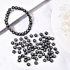 Craft Black Acrylic Beads SACR-YW0001-05-6