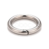Non-Tarnish 304 Stainless Steel Spring Gate Rings X-STAS-M296-01P-E-2