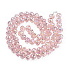 Transparent Crackle Glass Beads Strands X-GLAA-N051-07-2