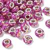 Transparent Resin Rondelle European Beads RESI-S023-10-1