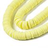 Flat Round Handmade Polymer Clay Beads CLAY-R067-12mm-23-4