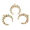 Alloy Rhinestone Pendants PALLOY-E027-VF733-2