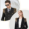 2Pcs Detachable Iron Tassel Epaulettes FIND-FH0005-44G-6
