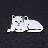 Non-Tarnish 304 Stainless Steel Kitten Pendants A-STAS-N090-JN857-1-1